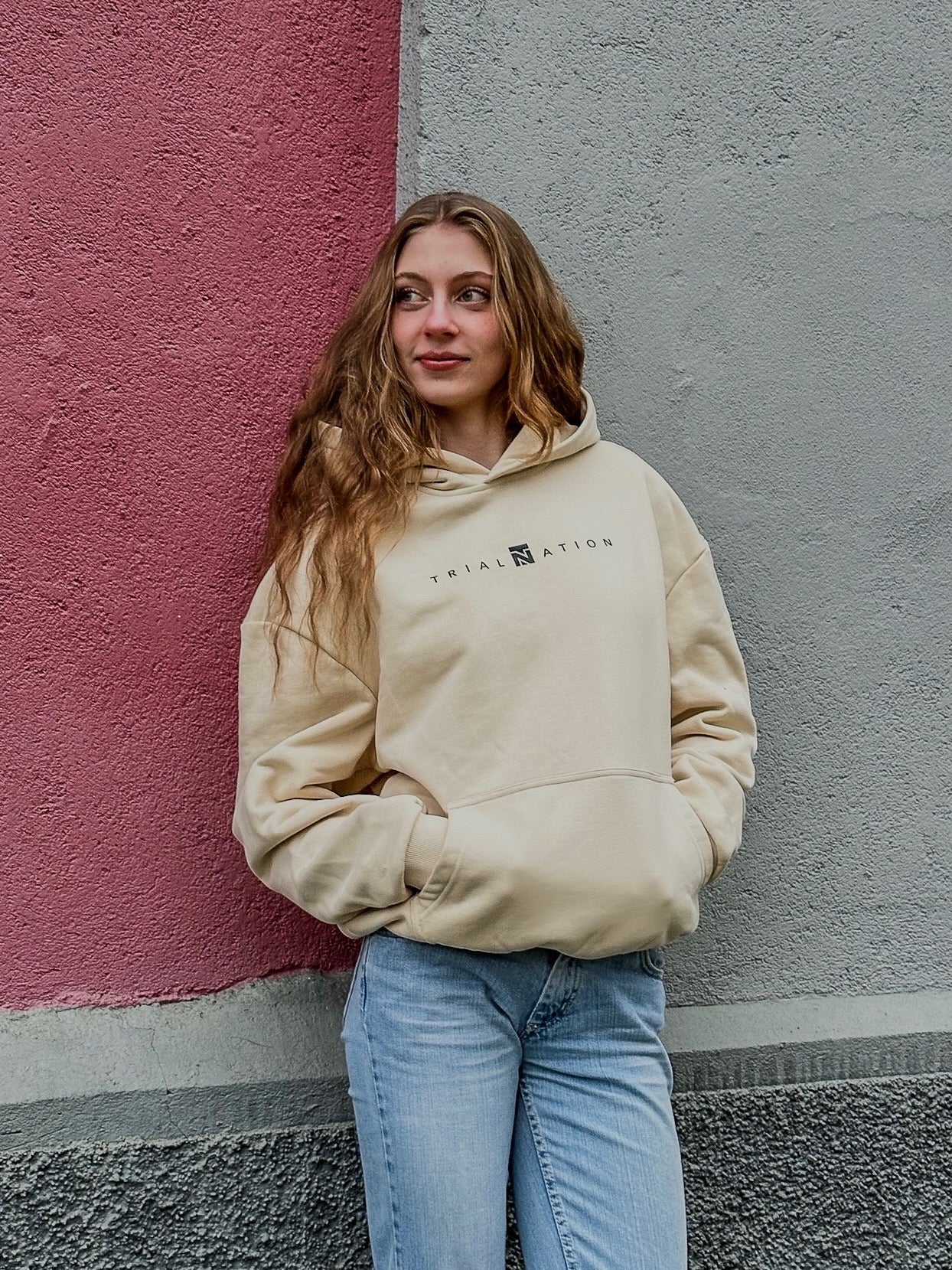 OVERSIZE Hoodie "1st Drop" Beige