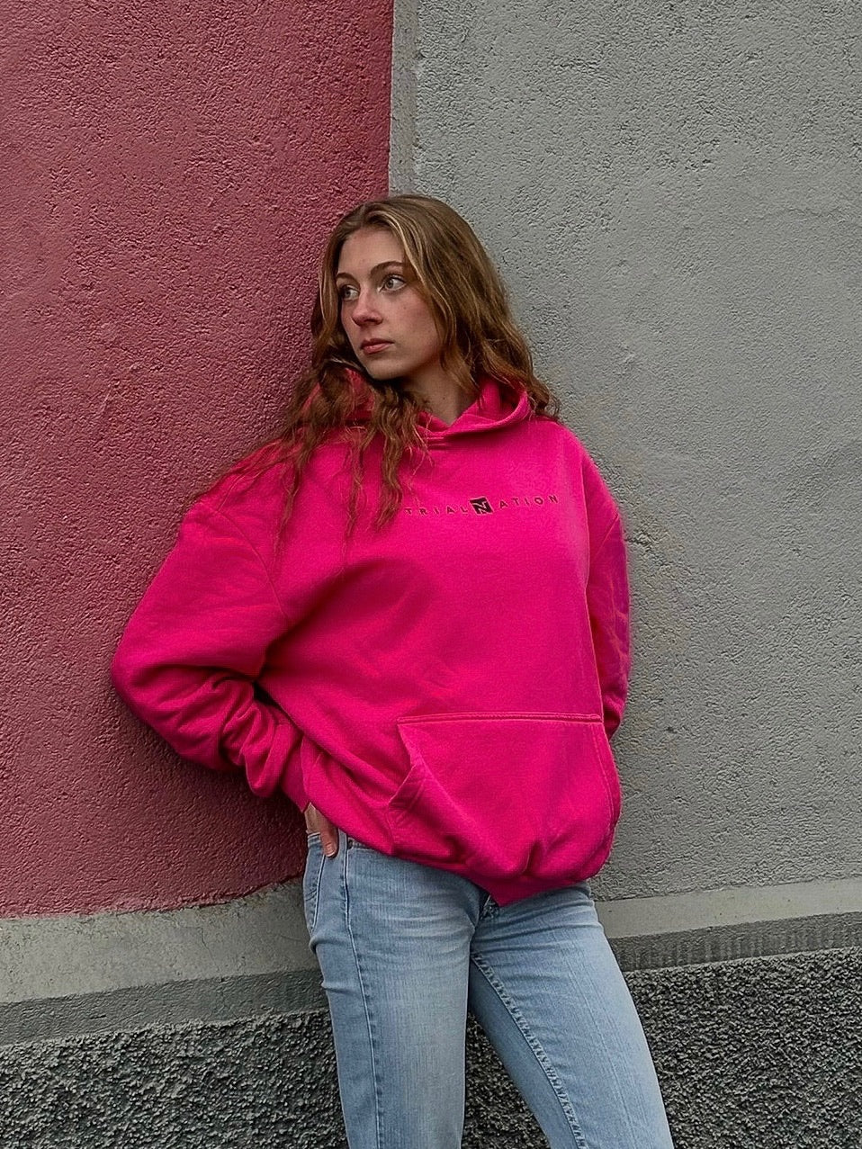 OVERSIZE Hoodie "1st Drop" Pink