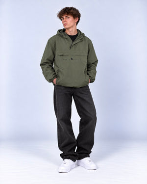 Half-Zip Windbreaker Jacket "Olive"