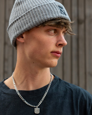 Dicke Beanie - Grau
