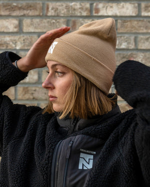 Middle Beanie - Beige