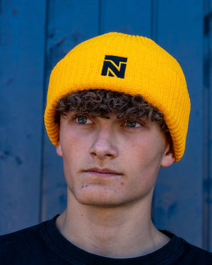 Dicke Beanie - Gelb