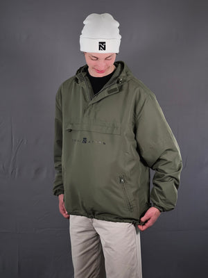 Half-Zip Windbreaker Jacket "Olive"