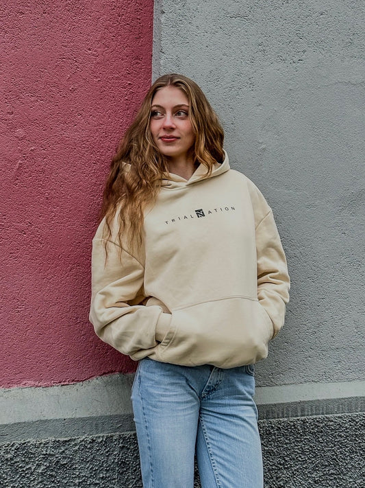 OVERSIZE Hoodie "1st Drop" Beige